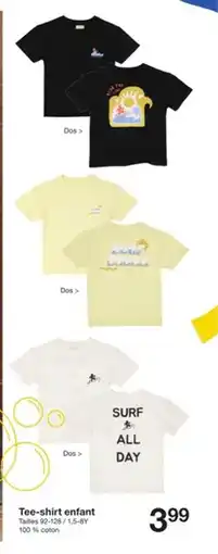 Zeeman Tee-shirt enfant offre
