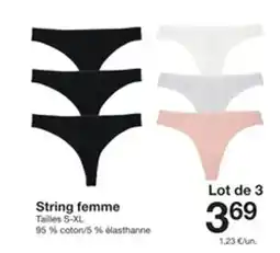 Zeeman String femme offre