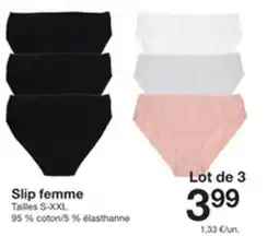 Zeeman Slip femme offre