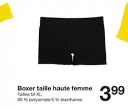 Zeeman Boxer taille haute femme offre