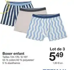 Zeeman Boxer enfant offre