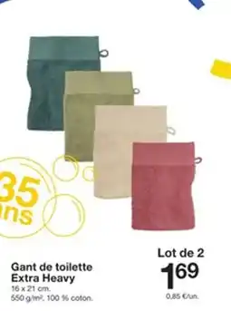 Zeeman Gant de toilette Extra Heavy offre
