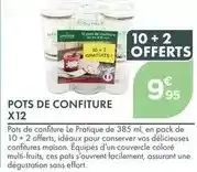 Point Vert Pots de confiture x12 offre
