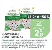 Point Vert Couvercles confitures x6 offre