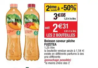 Cora x Carrefour Boisson Saveur Pèche Fuzetea offre