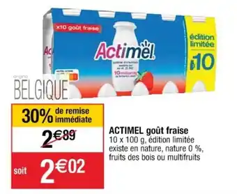 Cora x Carrefour Actimel Gout Fraise offre
