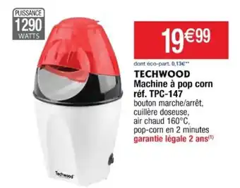 Cora x Carrefour Machine à Pop Corn Rèf. TPC-147 offre