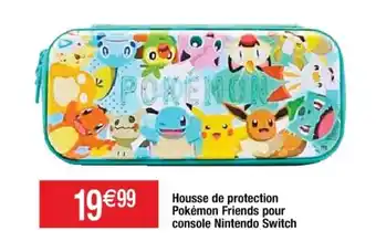 Cora x Carrefour Housse De Protection Pokèmon Friends Pour Console Nintendo Switch offre