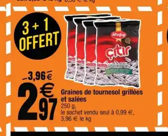 Cora x Carrefour Graines De Tournesol Grillèes Et Salèes offre