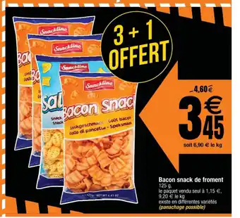 Cora x Carrefour Bacon Snack De Froment offre