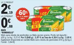 E.Leclerc Bonduelle maïs offre
