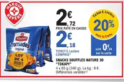 E.Leclerc Tokapi snacks souffles nature 3d offre