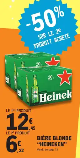 E.Leclerc Heineken bière blonde offre