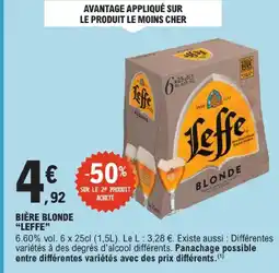 E.Leclerc Leffe bière blonde offre