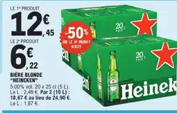 E.Leclerc Heineken bière blonde offre