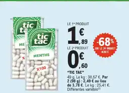 E.Leclerc Tic tac offre
