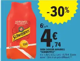 E.Leclerc Schweppes soda saveur agrumes offre