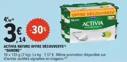 E.Leclerc Danone activia nature offre découverte offre