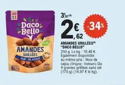 E.Leclerc Daco bello amandes grillées offre