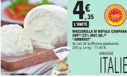 E.Leclerc Ambrosi mozzarella di bufala campana aop 23% mat. gr offre