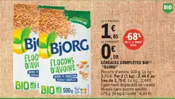 E.Leclerc Bjorg flocons d'avoine bio offre