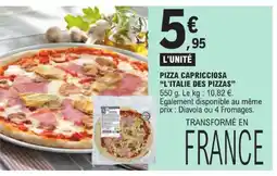 E.Leclerc L'italie des pizzas pizza capricciosa offre