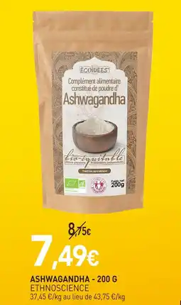 naturéO Ethnoscience ashwagandha offre