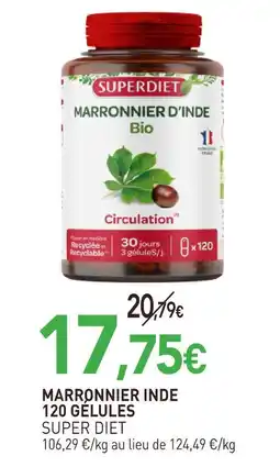 naturéO Super diet marronnier inde 120 gélules offre