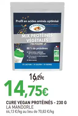 naturéO La mandorle cure vegan protéinés - 230 g offre
