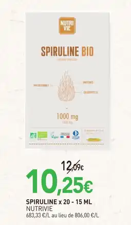 naturéO Nutrivie spiruline offre
