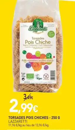 naturéO Lazzaretti torsades pois chiches offre