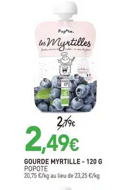 naturéO Popote gourde myrtille offre