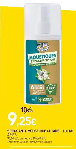 naturéO Aries spray anti-moustique cutané offre