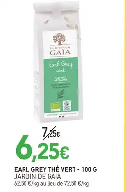 naturéO Jardin de gaia earl grey thé vert offre