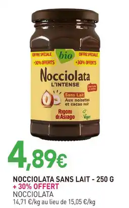 naturéO Nocciolata nocciolata sans lait offre