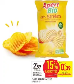 naturéO Aperibio chips striées offre