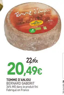 naturéO Bernard gaborit tomme d'anjou offre