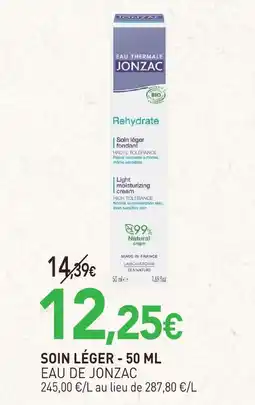 naturéO Jonzac soin léger - 50 ml offre