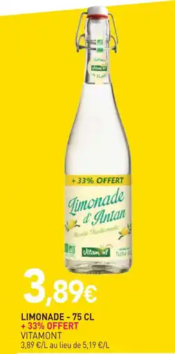 naturéO Vitamont limonade d'antan offre