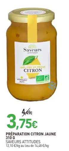 naturéO Saveurs attitudes préparation citron jaune offre