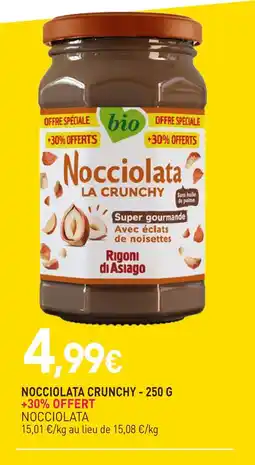 naturéO Nocciolata nocciolata crunchy offre