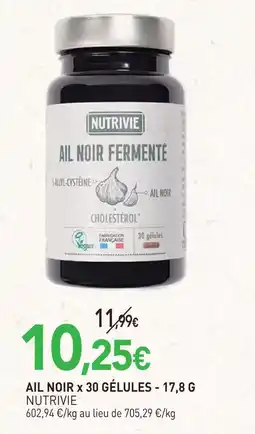 naturéO Nutrivie ail noir x30 gélules offre