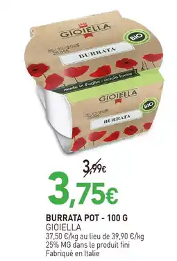 naturéO Gioiella burrata pot offre