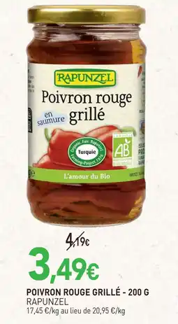 naturéO Rapunzel poivron rouge grillé offre