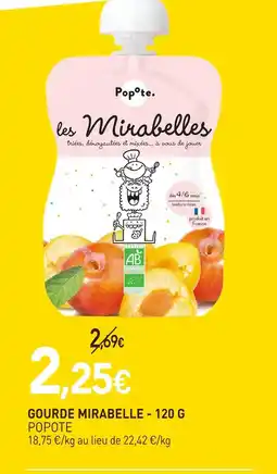naturéO Popote gourde mirabelle - 120 g offre