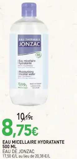 naturéO Jonzac eau micellaire hydratante offre