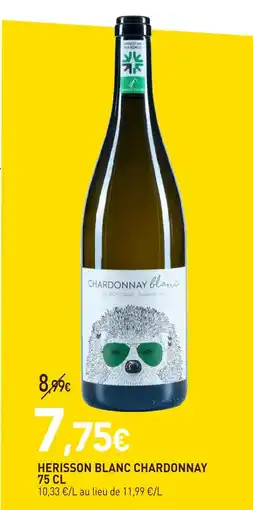 naturéO Herisson blanc chardonnay 75 cl offre