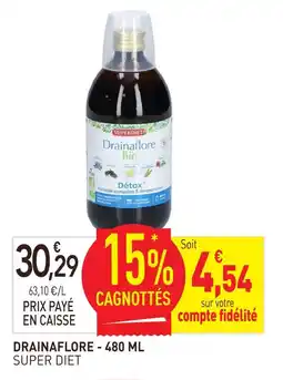 naturéO Super diet drainaflore - 480 ml offre