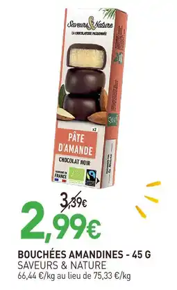 naturéO Saveurs & nature bouchées amandines offre