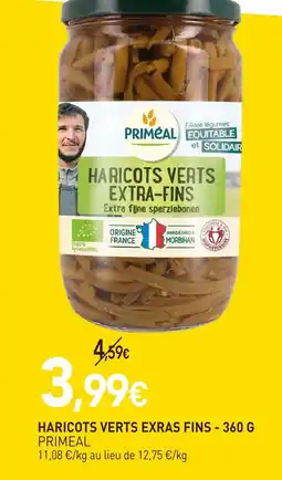 naturéO Primeal haricots verts extras fins offre